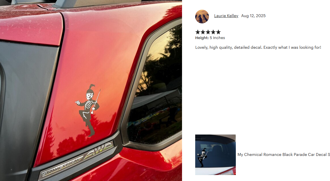 MCR Black Parade Decal