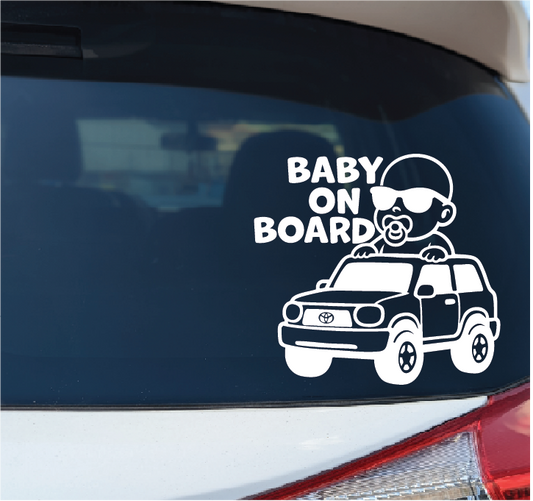 Baby On Board Toyota Car Decal Sticker