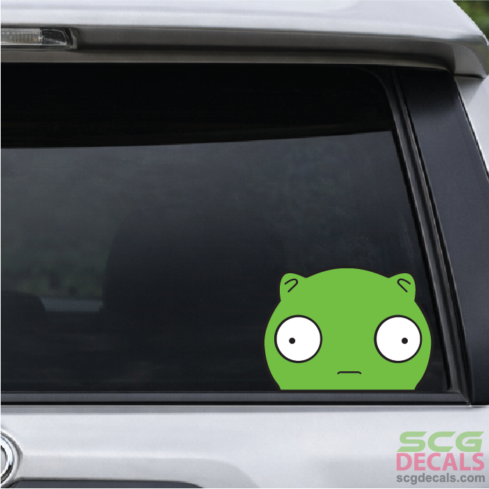 Bobs Burgers Kuchi Kopi Car Peek Decal Vinyl Sticker