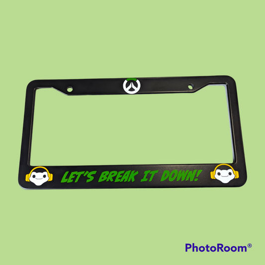 Custom Lucio License Plate Frame