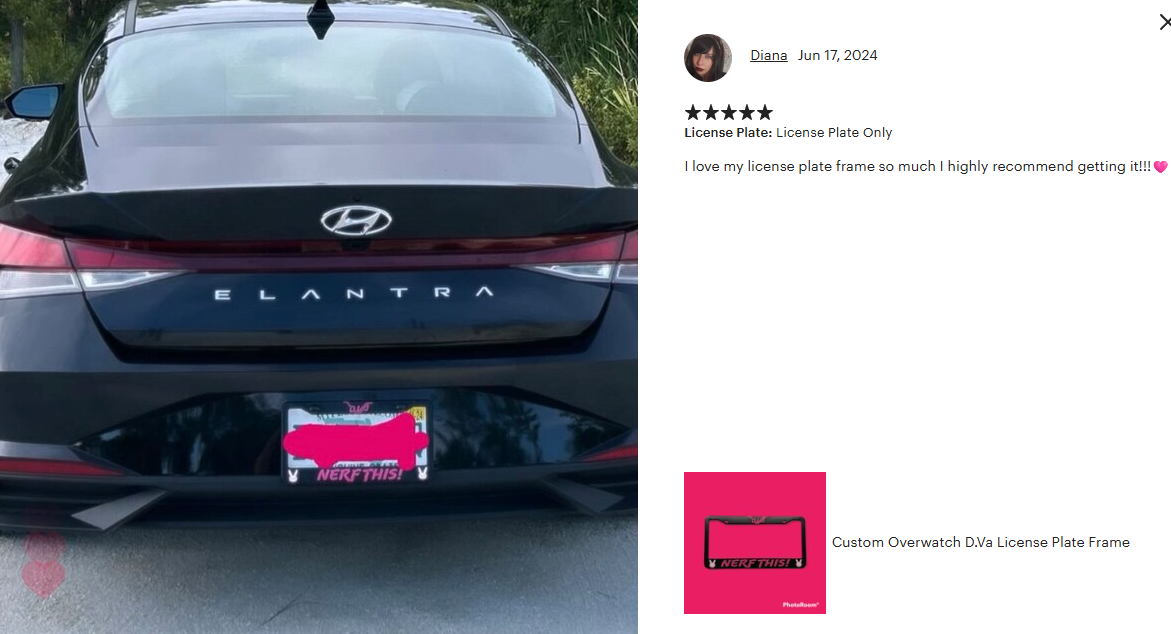 Lucio License Plate Frame