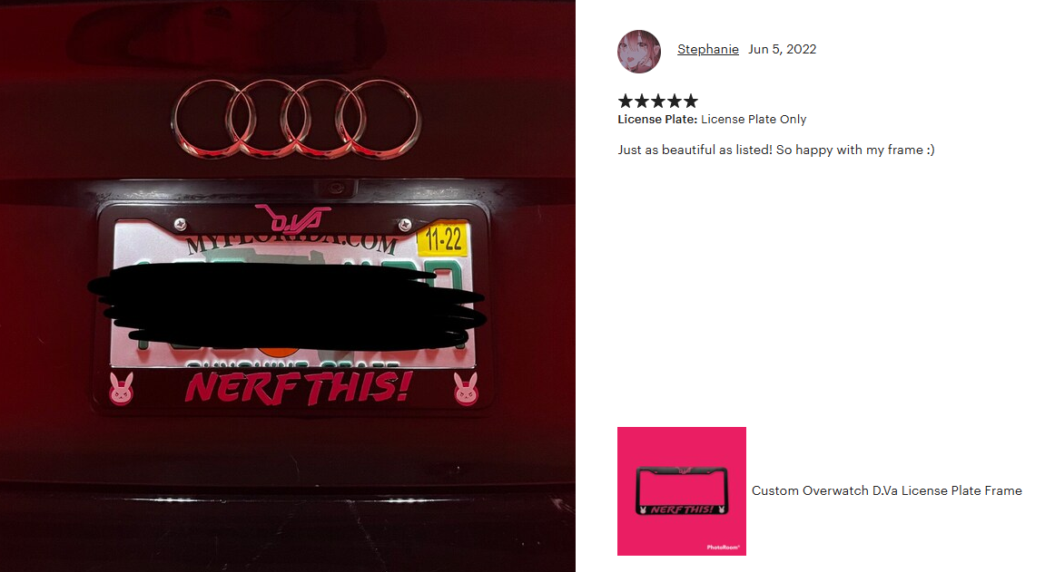 Lucio License Plate Frame