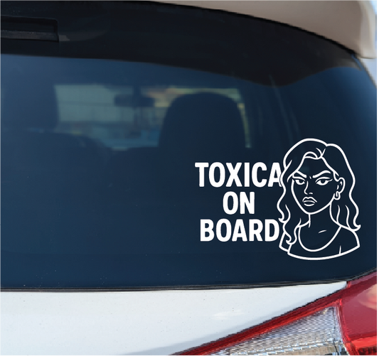 Toxica On Board Car Decal Sticker